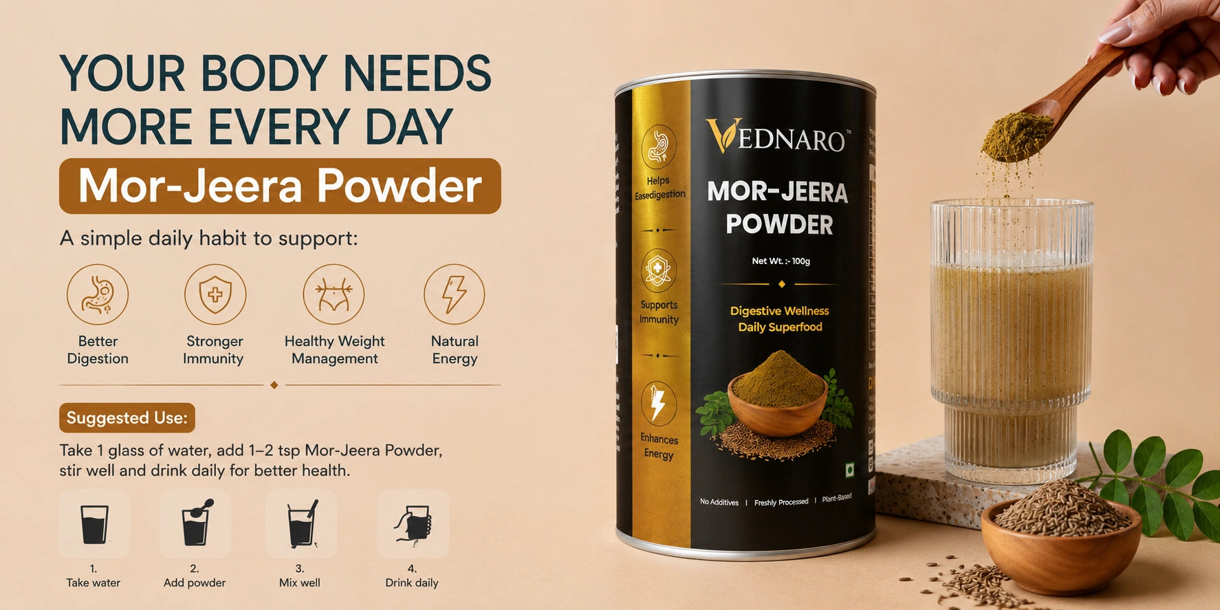 Mor-Jeera Digestive Mix 100GM Tin