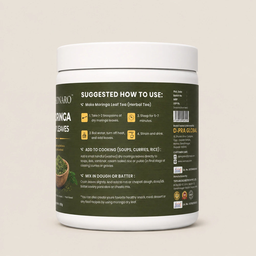 Moringa Dry Leaf Powder 80 Gm