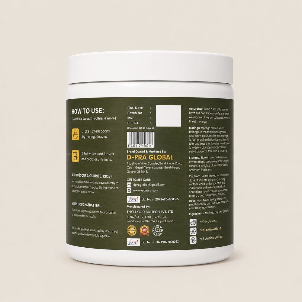 Moringa Dry Leaf Powder 80 Gm